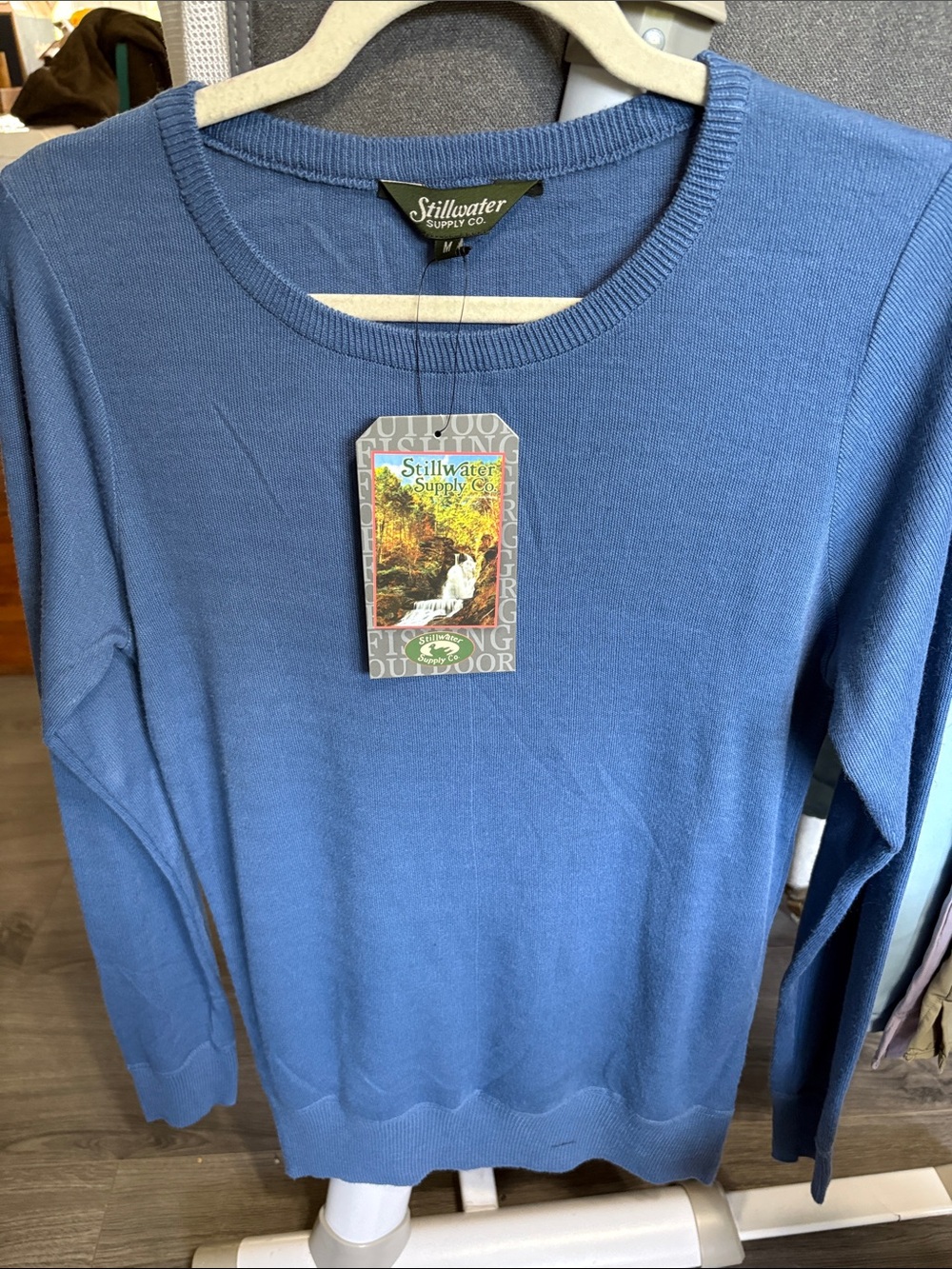 Stillwater Supply Co. Women's Crew Neck Sweater - Blue